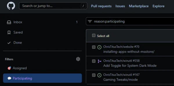 Github Notifications
