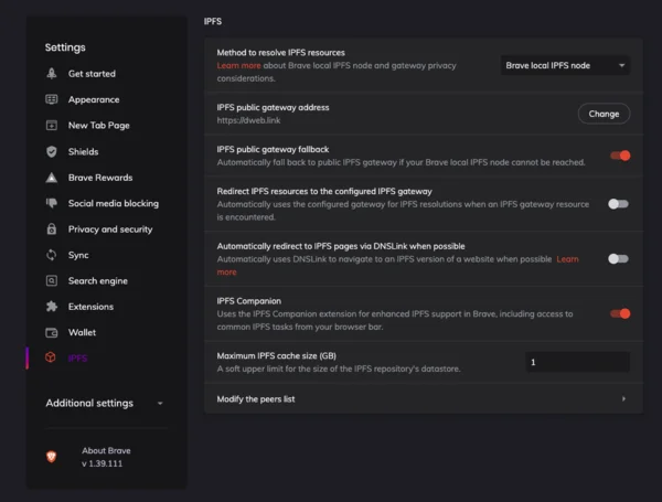 ipfs-settings