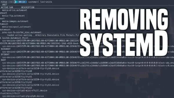 Removing SystemD from Linux featured image